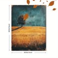 thumbnail image 3 of Qisvanset Framed Canvas Wall Art, 12x16 Inch Vintage Prairie Rustic Farmhouse Landscape Art, 3 of 5