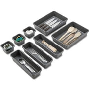 Drawer Organizer Dividers - Plastic Storage 8 Piece for Cutlery And More