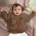 thumbnail image 2 of Hand Embroidered Pure Knit Sweater for Boys with Delicate Floral Design Soft Comfortable Kids Winter Top, 2 of 4