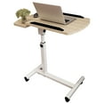 thumbnail image 4 of RUNROTOO Lifting Laptop Table Light Brown Portable Adjustable Bedside Desk for Convenient Home Use, 4 of 7