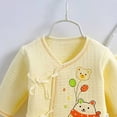 thumbnail image 5 of Povozer 0-3 Months Newborn Baby Boys Girls Outfit Layette Gift Set Seven Piece Baby Set For Comfortable Soft Stylish And Cute Cartoon Baby Set,Size 0-3 Months,Light Yellow, 5 of 5