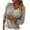 Gray, variant on Aloohaidyvio Sweaters for Women,Women V-Neck Feather Shape Long Sleeve Tops Fashion Blouse Sexy Sweater