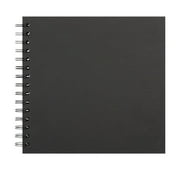 Scrapbook Album, Notebook, Qyaukm 1Pc Scrapbook 7 X 7 Inch Diy Scrapbook Album 20 Pages Hardcover Kraft Paper Scrap Book Photo Albums Memory Book for Wedding and Anniversary Family (Black)