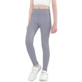 thumbnail image 6 of Girls Athletic Leggings Kids Stretchy Pants Dance Workout Running Yoga Leggings, 6 of 8