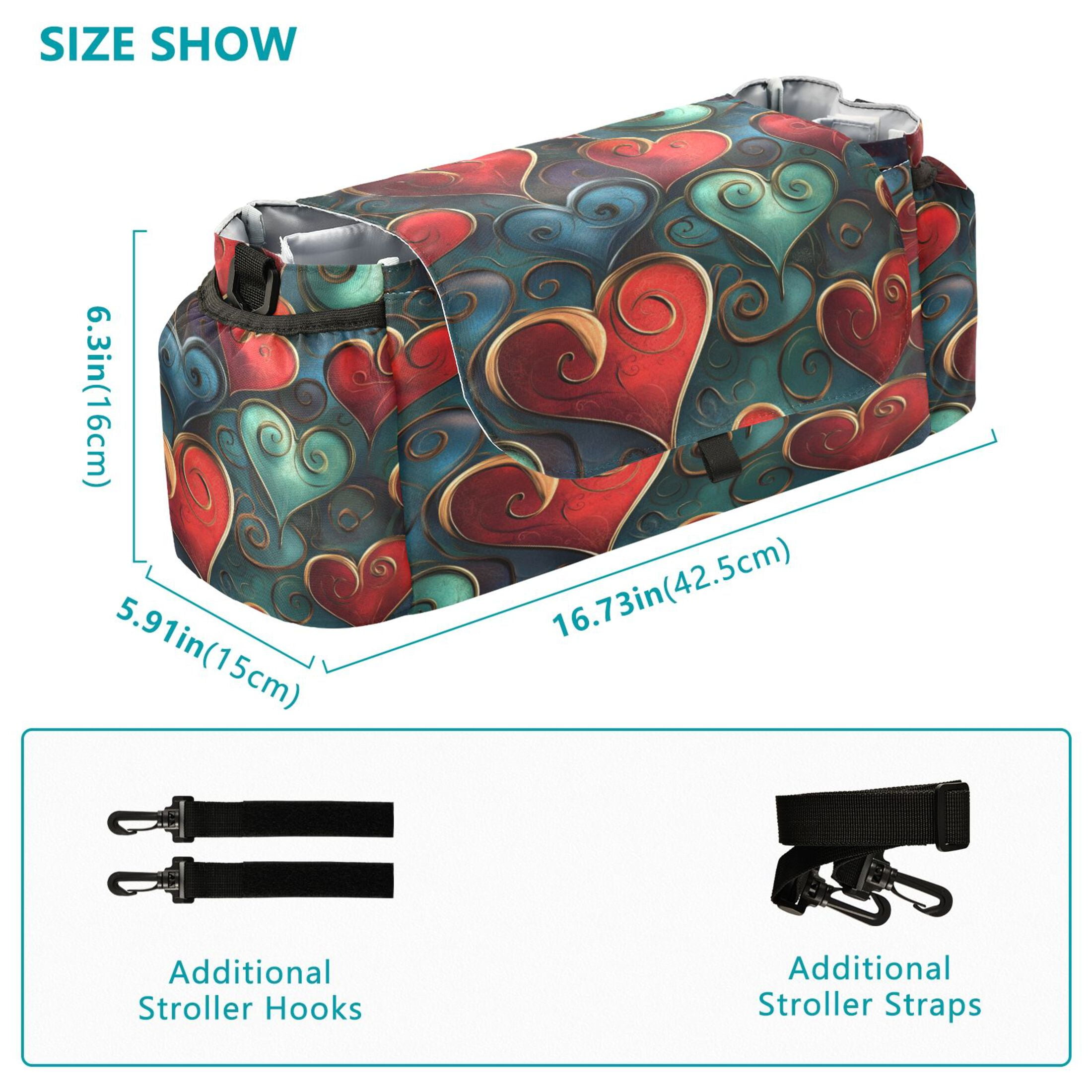 DIXRUYEE Stroller Organizer Ethereal Affection Printed