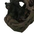 thumbnail image 3 of Bowery Outdoor Bears on a Log Fountain, Light Brown and Black, 3 of 8