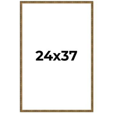 24x37 Frame Gold Picture Frame - Complete Modern Photo Frame Includes UV Acrylic Shatter Guard