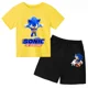 thumbnail image 2 of Conjunto de 2 camisetas y pantalones cortos para niños, Sonic Game, para niños y niñas, de verano, de manga corta, informales, para niños y bebés, 2 of 5