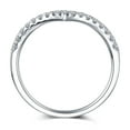 thumbnail image 5 of V-shaped Wedding Band Row of Ring In 925 Sterling Silver, 5 of 6