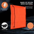thumbnail image 5 of 4Pcs 18x18 inch Mesh Safety Flags Orange Warning Flag Bungee Safety Flag Good Visibk9164, 5 of 6