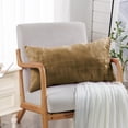 thumbnail image 5 of Home Soft Things Textured Velvet Pillow Covers (Set of 2), - Tobacco Brown - 14" x 26", 5 of 6