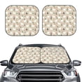 thumbnail image 2 of Haiem Cute Alpaca Car Windshield Sun Shade (2 Pieces) Foldable Windshield Sun Shade Car Accessories for Truck SUV Pickup-Large, 2 of 7