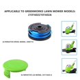 thumbnail image 3 of KAIYANG Para cortadora de césped Greenworks 2101602 / 2101602A, carrete de 6 hilos + tapa de carrete 1, 2900719 DCQW, carrete de 10 hilos + tapa de carrete 1, multicolor, 3 of 5