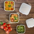 thumbnail image 6 of Emeril Lagasse Opal Glass Food Storage Containers, Acrylic Lids, White, 6 Piece Set, 6 of 6