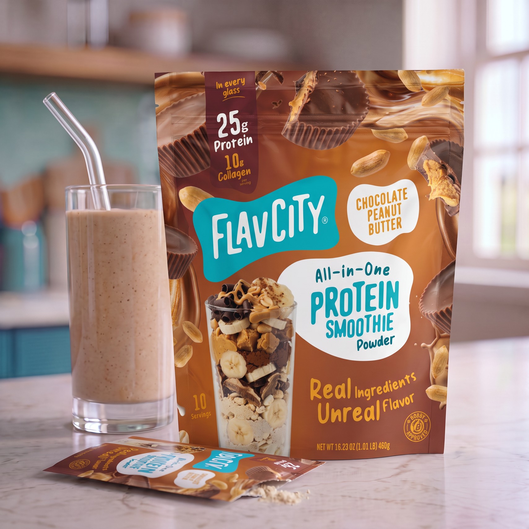 FlavCity Whey Protein Powder Chocolate Peanut Butter photo 7