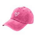 thumbnail image 2 of Gorra de béisbol para mujer con bordado de corazón: gorra de moda para niñas para deportes al aire libre,ajustable,bonita y casual, 2 of 6