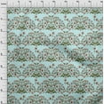 thumbnail image 3 of oneOone Organic Cotton Voile Fabric Leaves & Floral Block Decor Fabric Printed BTY 42 Inch Wide, 3 of 4