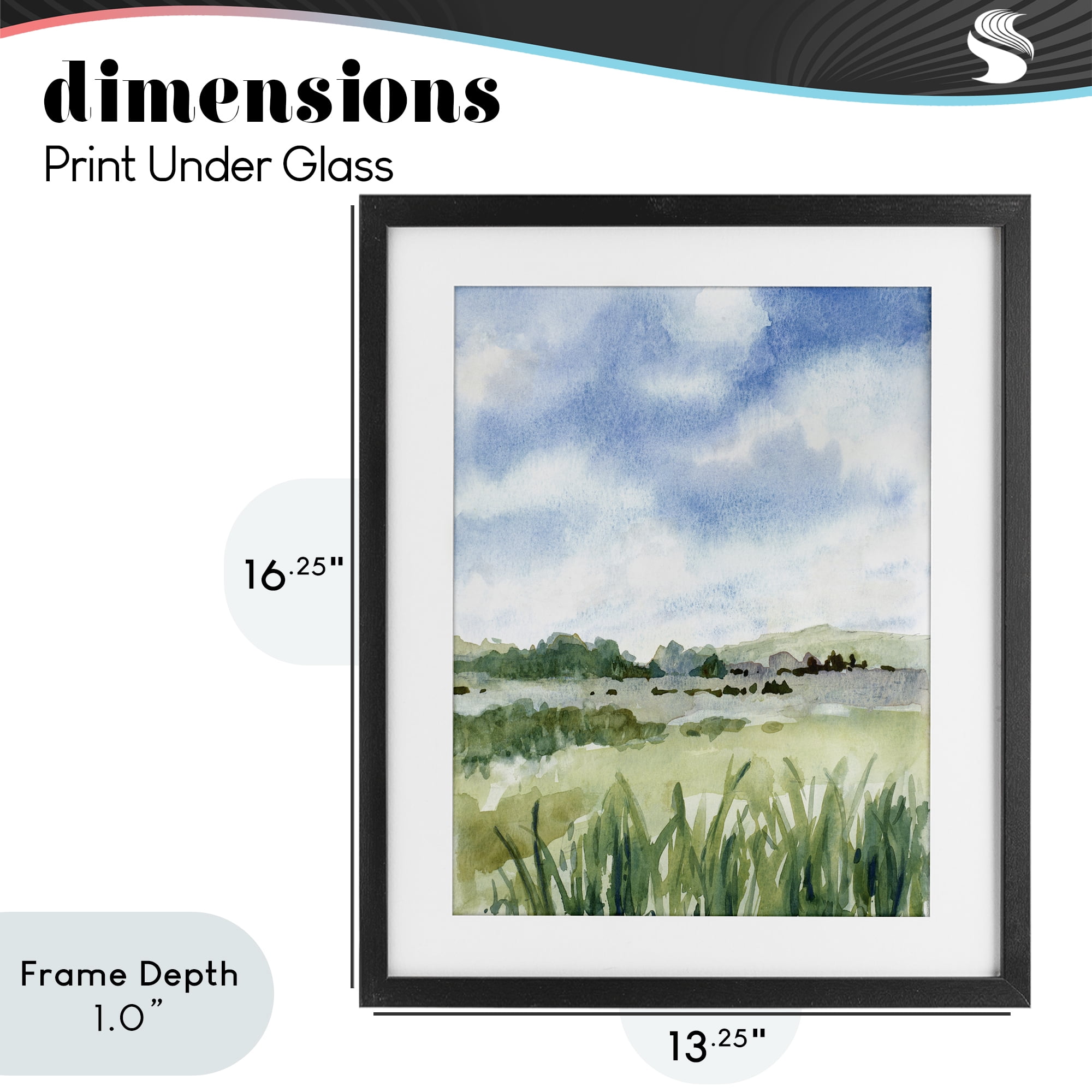 Stupell Industries Fresh Spring Morning Black Framed Print Under Glass, design by Lanie Loreth