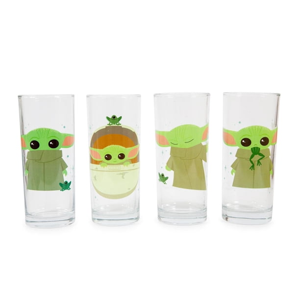 Juego de 4 vasos Star Wars The Mandalorian Grogu, 300 ml