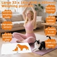 thumbnail image 3 of Báscula digital para mascotas, gatos, perros, ganado, animales, 140 kg x 0,25 kg, veterinaria, plataforma grande de 83,8 x 40,6 cm, 3 of 5