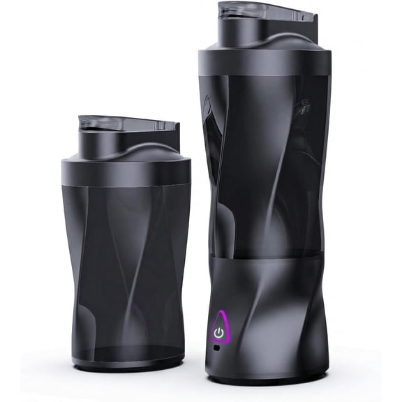 Electric Protein Shaker Bottle, USB Rechargeable Portable Blender Cup for Smoothies, Shakes and Protein Mixes, BPA-Free, Leakproof(M)