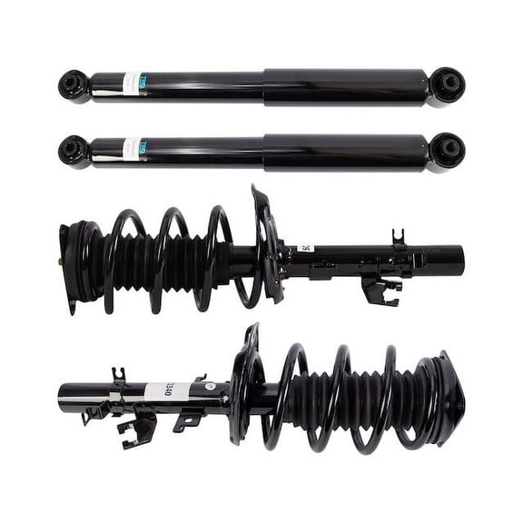 Front and Rear Shock Strut and Coil Spring Kit 4 Piece - Compatible with 2017 - 2020 Nissan Rogue 2018 2019