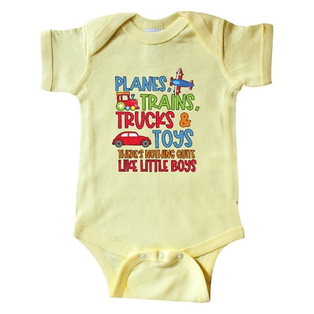 

Inktastic Planes Trains Trucks and Toys Nothing Quite Like Little Boys Gift Baby Boy Bodysuit