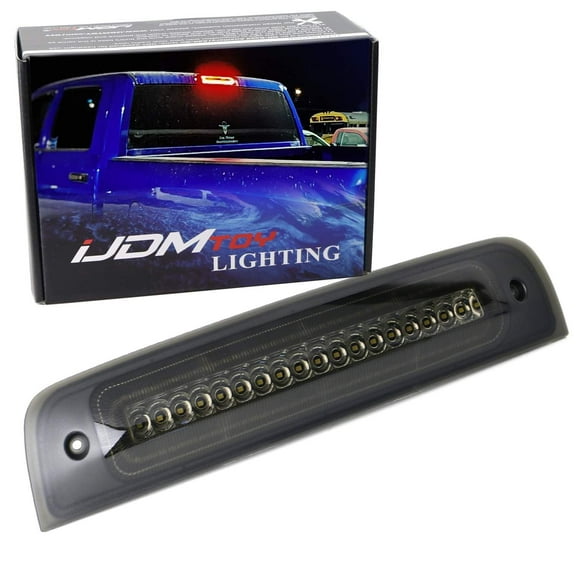 Smoked Lens F1 Style Strobe LED High Mount Third Brake/Clearance Light Assembly For 2010-2018 Dodge RAM 1500, 2010-19 RAM 2500 3500