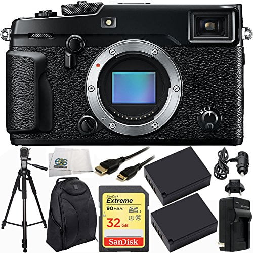 Ru Technologie Mogelijk Fujifilm X-Pro2 Mirrorless Digital Camera (Body Only) 10PC Accessory Kit.  Includes SanDisk Extreme 32GB SDHC Memory Card (SDSDXNE-032G-GNCIN) + 2  Replacement W126 Batteries + Full Size Tripod + MORE - Walmart.com