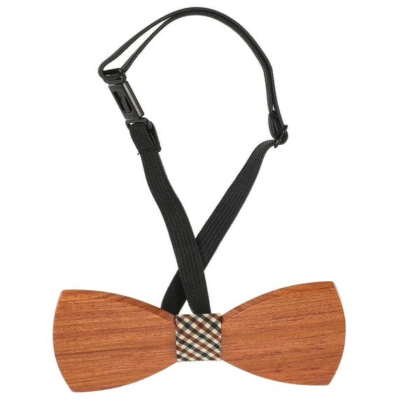 unbranded  Men's Wooden Bow Ties Handmade Business Portable Bridegroom Man