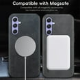 thumbnail image 6 of Allytechgroup Galaxy A14 5G Case, Magsafe Compatible Shockproof Vintage PU Leather Mangetic Back Cover Anti-Scratch Phone Case for Samsung Galaxy A14 5G, Gray, 6 of 10
