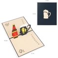 thumbnail image 3 of Happy Will Fathers Day Card, for Dad/Papa Birthday Card for Men, Husband, Boyfriend, Beer Pop Up Cards, Greeting Card for Birthday, Thankgiving Day, Fathers Day Gifs from Daughter son, 3 of 5