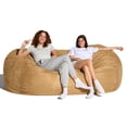 thumbnail image 2 of Jaxx 7 Foot Giant Bean Bag Sofa, Camel, 2 of 5