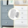 thumbnail image 4 of 4 Pieces Set Drawer Pulls Handle Square Wardrobe Cabinet Knobs with Stainless Steel Screws Furniture Kitchen Decor, 4 of 5