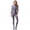 Grey, variant on Lady Glossy Bodystocking Stretchy Full Bodysuit Long Sleeve Jumpsuit with Zipper Shiny Smooth Leotard Catsuit for Dance Practice Club Pole Dance