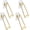 Gold, variant on 4 PCS Picture Easel Stand Adhesive Easel Back 5.12"×2.2" Picture Frame Stand for Photo Frames, Picture Displays Black