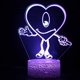 thumbnail image 1 of Lámpara nocturna Bunnys Anime Decor 3D Illusion con USB, 1 of 1