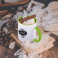 thumbnail image 5 of 3dRose, Certified Awesome since 1972 - funny birthday personal birth year black stamp - fun humor humorous, 15oz Two-Tone Green Mug, 5 of 7