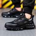thumbnail image 5 of XQJ Men's Shoes Steel Toe Safety Shoes Comfortable Work Shoes Lightweight  Steel Toe Sneakers Black Men's 5, 5 of 9