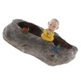 thumbnail image 1 of GROWTH TANK Cute Flowerpot Resin Planter Desk Ornament Monk, 1 of 9