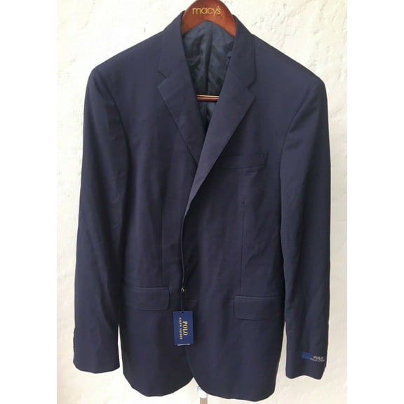 $895.00 Italy POLO RALPH LAUREN MENS BASIC WOOL Coat 44 Long