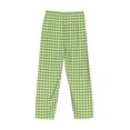 thumbnail image 5 of Balery Green Gingham print Men's Pajama Pants,Ultra Lightweight Pjs,Lounge Pant-Small, 5 of 9