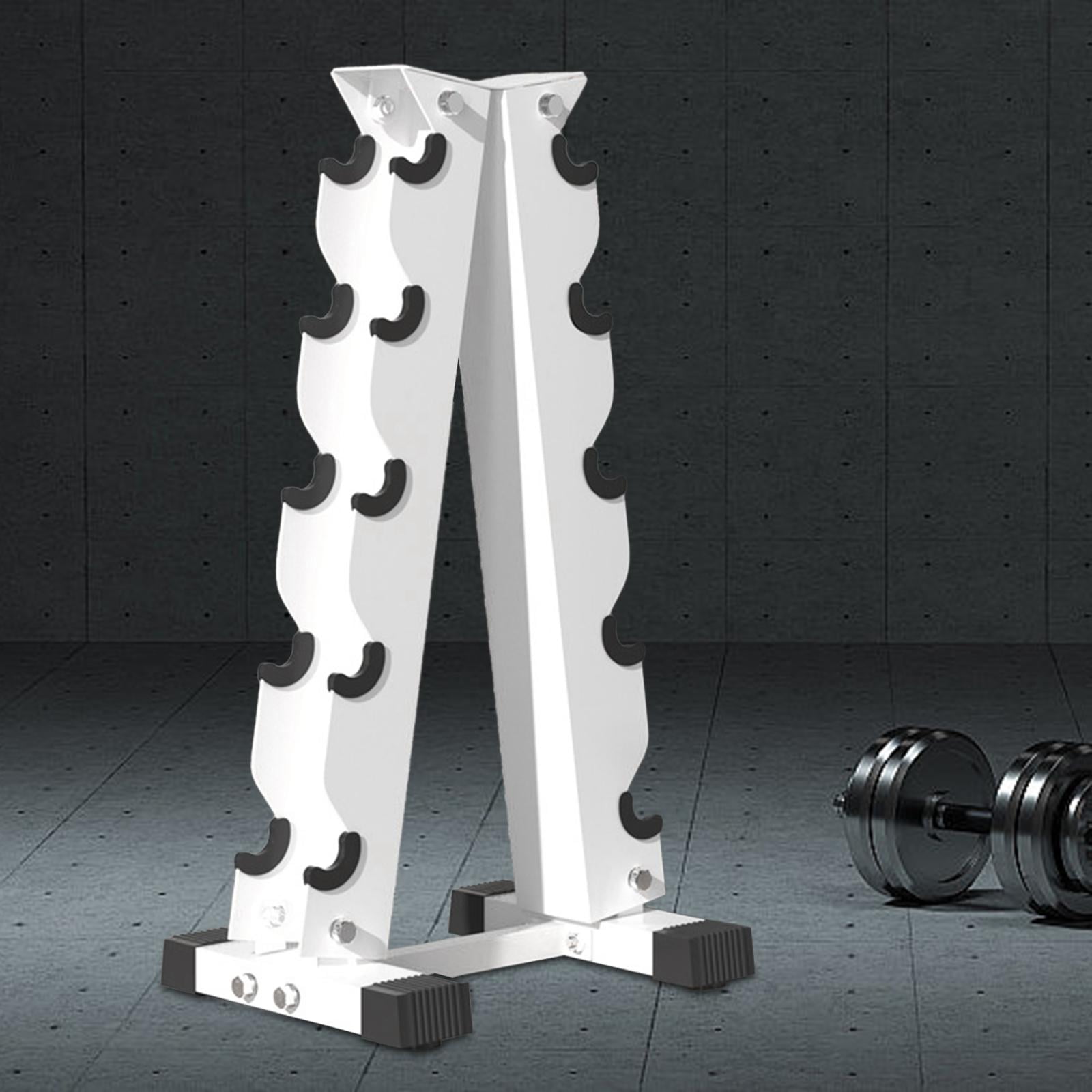 DimyFew Dumbbell Rack Compact A-frame Dumbbell Weight Rack Multipurpose Dumbbell Storage 5 Tier