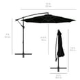 thumbnail image 7 of Best Choice Products 10ft Offset Hanging Outdoor Market Patio Umbrella w/ Easy Tilt Adjustment - Black, 7 of 7