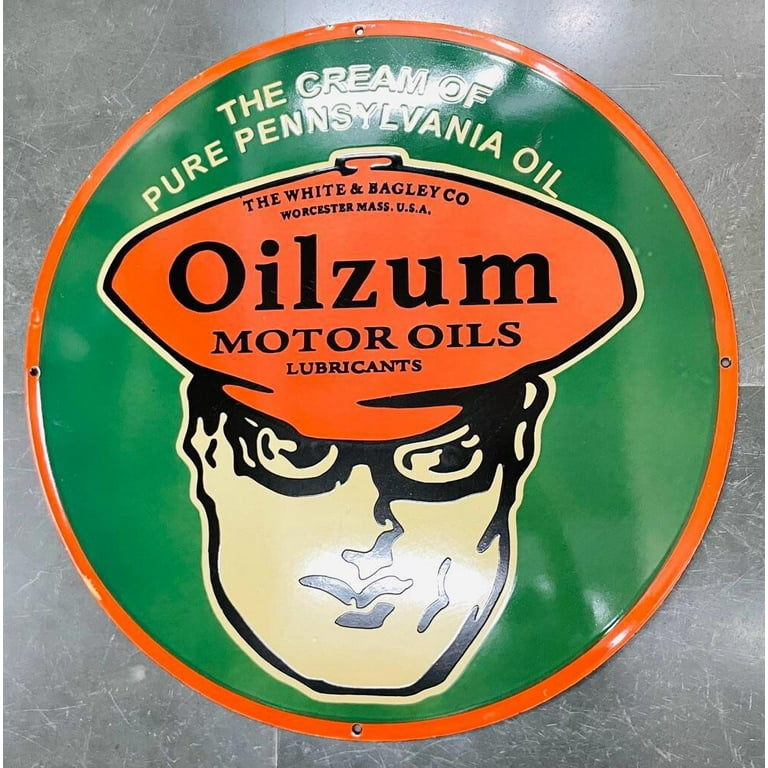Antique Vintage Original Old Oilzum Motor Oils Single Sided