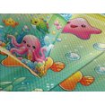 thumbnail image 4 of Ambesonne Marine Cartoon Quilted Bedspread Set 3 Pcs, Colorful Underwater, Queen Size, Turquoise Multicolor, 4 of 4
