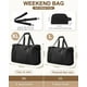 thumbnail image 2 of Bolsa de viaje Capolo, extensible, impermeable, de fin de semana, negra, 2 of 6