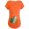 thumbnail image 1 of CafePress - Vintage Distressed Irish Flag Shamrock Maternity T - Maternity Dark T-Shirt, 1 of 1