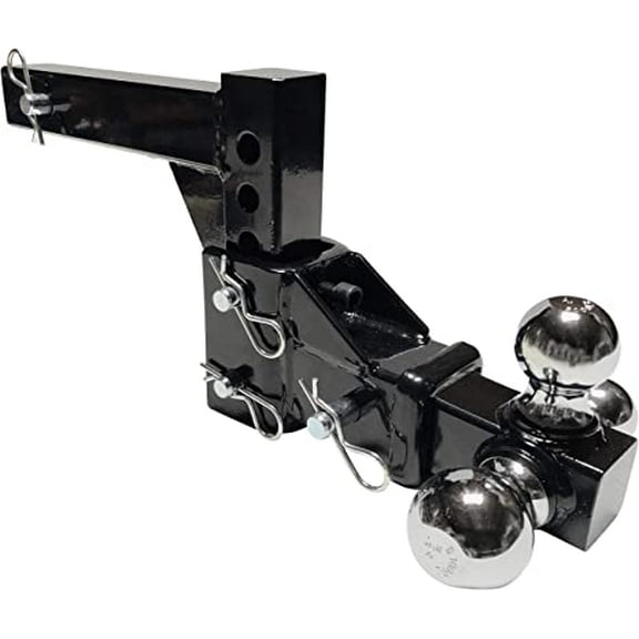 H.D. Adjustable Triple Ball Hitch Insert (2", 2-5/16" 1-7/8" Ball)