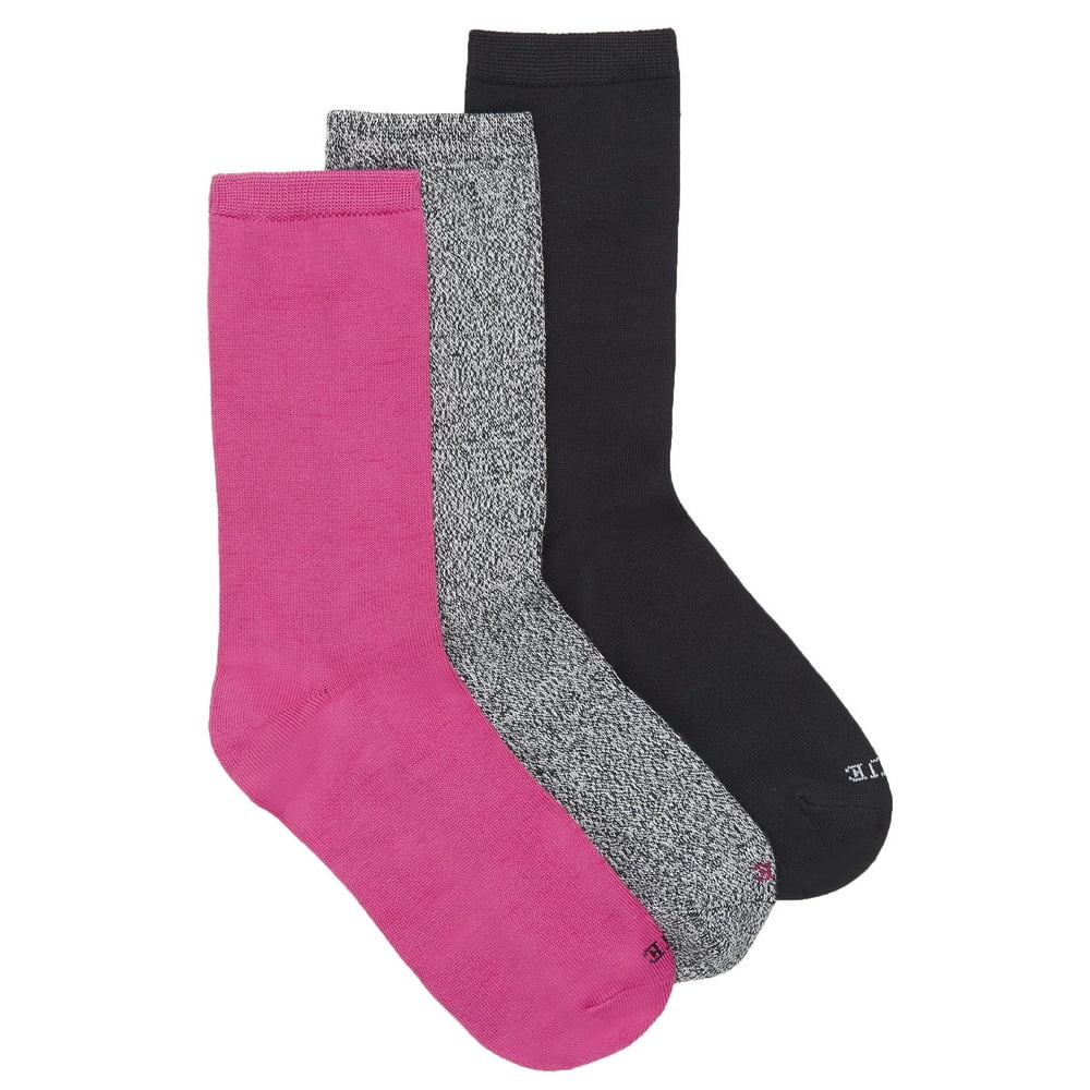 Hue HUE Womens Softy Crew Sock 3Pack StyleU22234